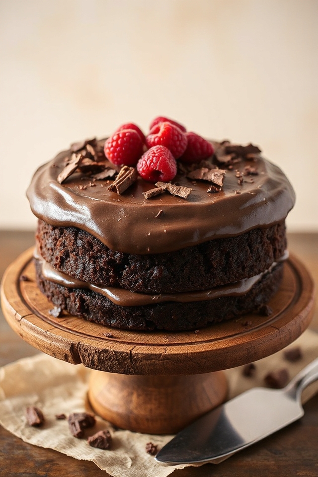 bake a fluffy chocolate cake