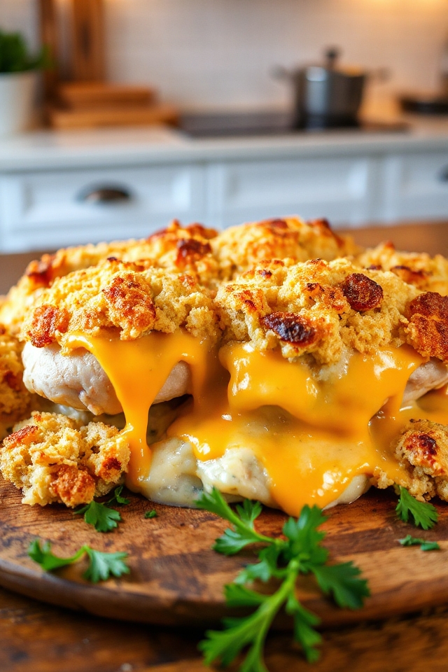 cheesy chicken casserole delight