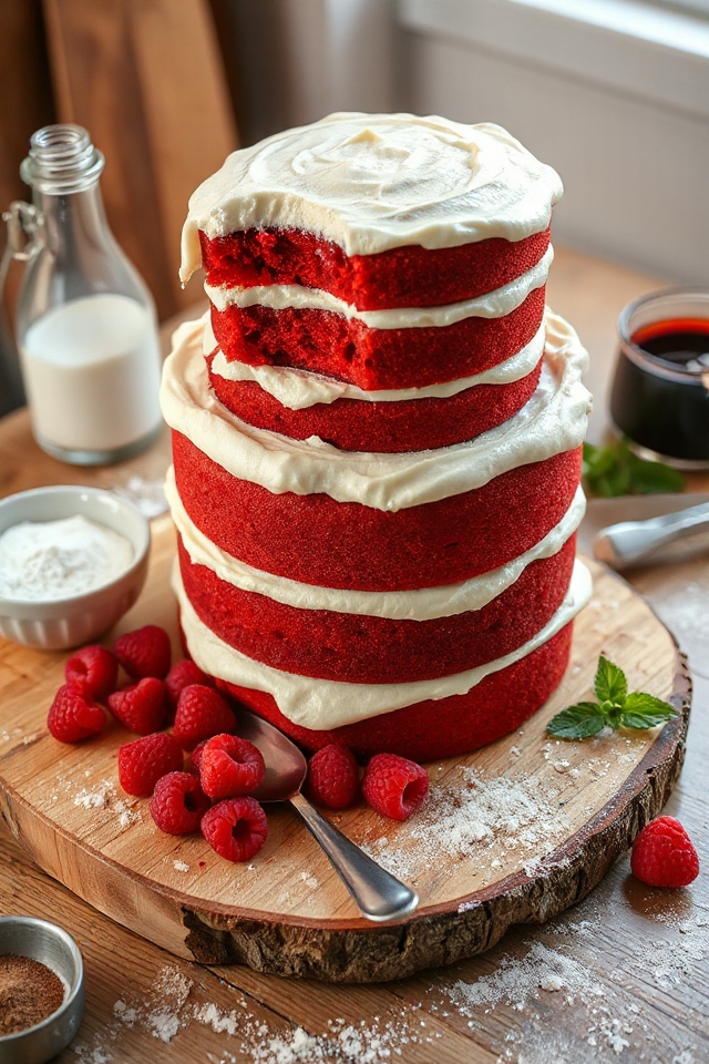 cocoa infused red velvet cake