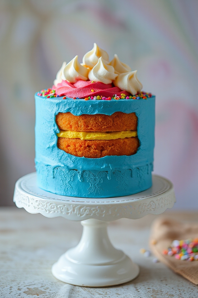 colorful jell o cake adventure