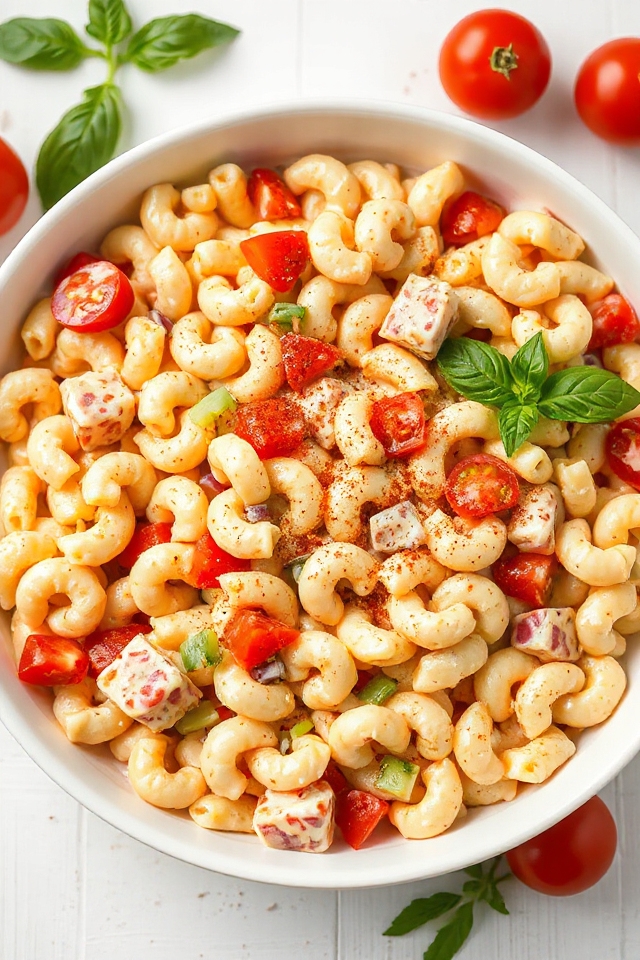 creamy tomato macaroni salad