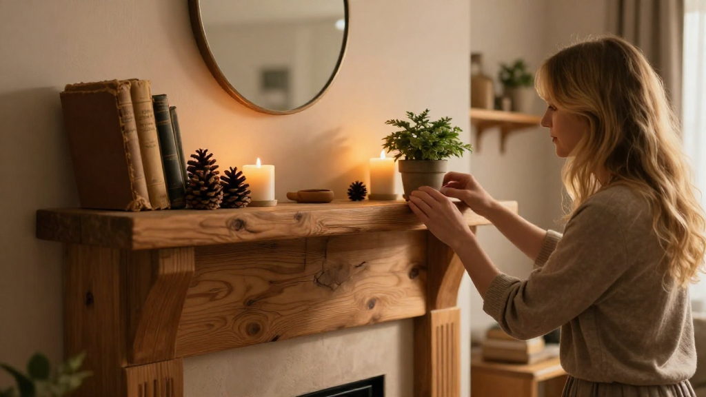 How to Decorate a Rustic Fireplace Mantel