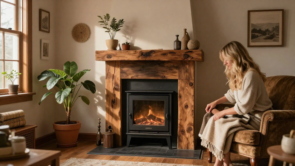 How to Decorate Around a Rustic Wood Stove