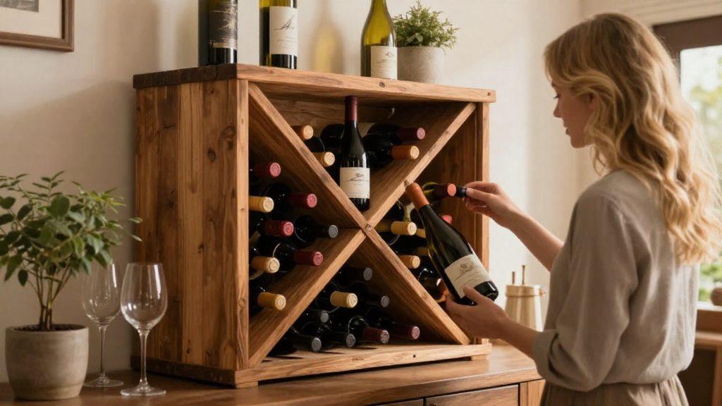 How to Feature a Rustic Wine Rack