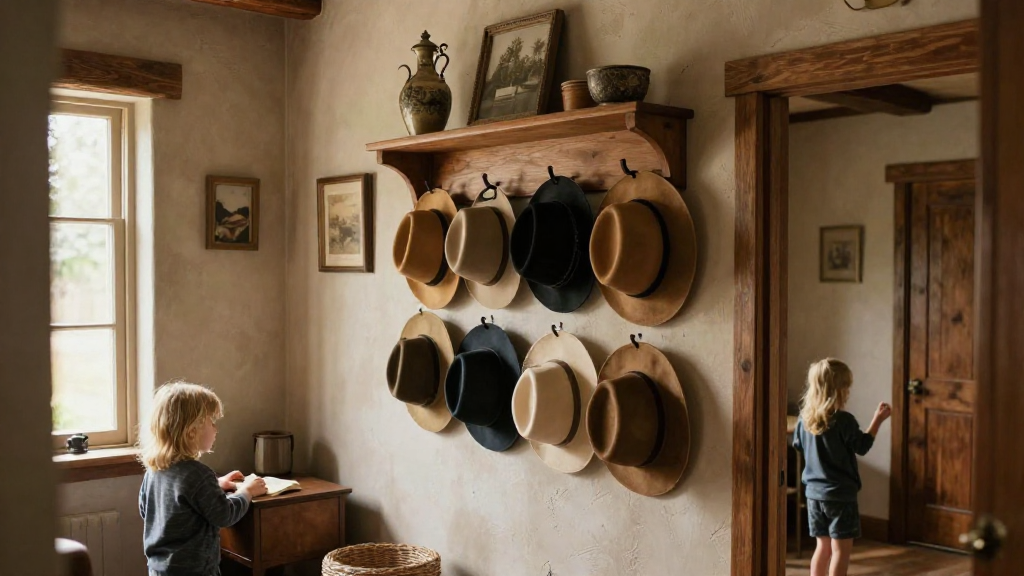 How to Add a Hat Rack to Rustic Entryways