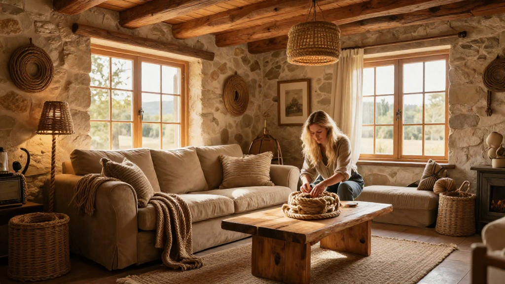 How to Use Rope in Rustic Interior Design